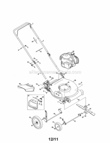 Page A Diagram and Parts List for 24737010  Craftsman Lawn Mower
