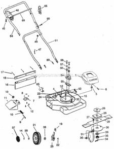 Part Location Diagram of 706-14520 Craftsman Motor Assembly