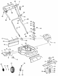Page A Diagram and Parts List for 247370230  Craftsman Lawn Mower