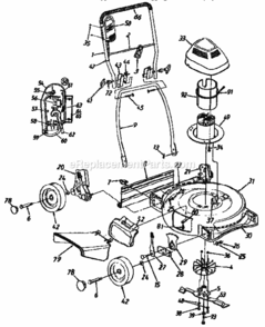 Page A Diagram and Parts List for 247370290  Craftsman Lawn Mower
