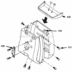 Part Location Diagram of 706-14095 Craftsman Baffle Catch