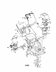 Page A Diagram and Parts List for 247370320  Craftsman Lawn Mower