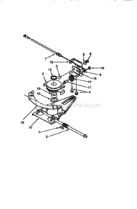 Part Location Diagram of 782-7574A-0637 MTD Cable Adjustment Bracket