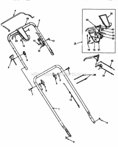 Page C Diagram and Parts List for 247370330  Craftsman Lawn Mower