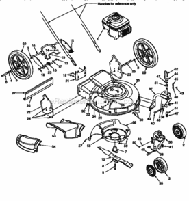 Part Location Diagram of 682-9020A MTD Caster Assembly, Right Hand