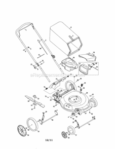 Page A Diagram and Parts List for 24737037  Craftsman Lawn Mower