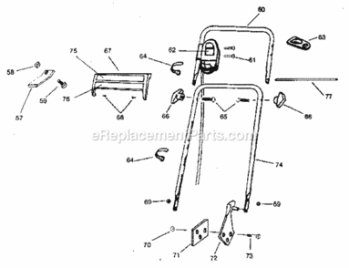 Page B Diagram and Parts List for 247370414  Craftsman Lawn Mower