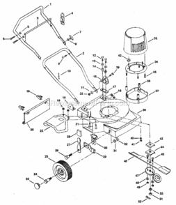 Part Location Diagram of 706-10065 MTD Plastic Tie
