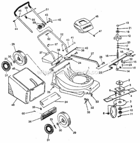 Page A Diagram and Parts List for 247370810  Craftsman Lawn Mower