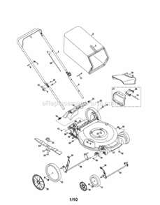 Page A Diagram and Parts List for 24737116  Craftsman Lawn Mower