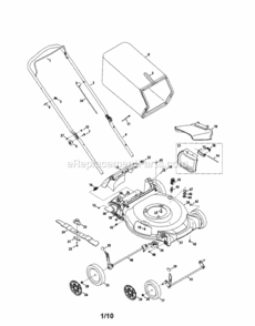 Page A Diagram and Parts List for 24737117  Craftsman Lawn Mower