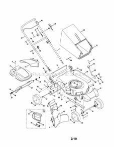 Part Location Diagram of 747-04995 MTD Blade Control
