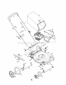 Page B Diagram and Parts List for 247372370  Craftsman Lawn Mower
