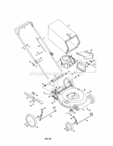 Page A Diagram and Parts List for 247374300  Craftsman Lawn Mower