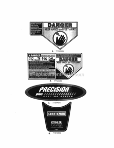 Page B Diagram and Parts List for 247374330  Craftsman Lawn Mower