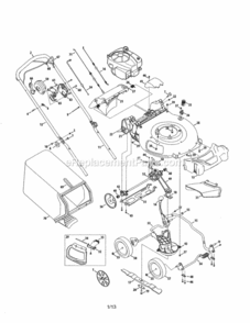 Part Location Diagram of 749-05060-0637 MTD Handle-upper ergo