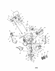 Part Location Diagram of 782-7575B-0637 MTD Cable Mounting Bracket