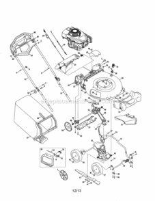 Part Location Diagram of 731-09922A MTD Handle-drive