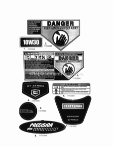 Part Location Diagram of 777D19338 MTD Label-mower consol