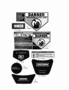Page A Diagram and Parts List for 247375910  Craftsman Lawn Mower