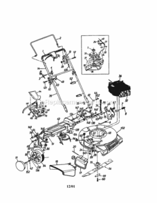 Page A Diagram and Parts List for 247376381  Craftsman Lawn Mower