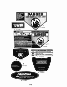 Page A Diagram and Parts List for 247377300  Craftsman Lawn Mower