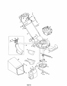 Page A Diagram and Parts List for 247381091  Craftsman Lawn Mower