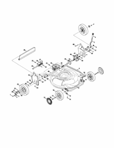 Part Location Diagram of 734-2044B MTD Wheel