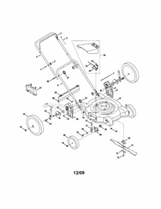 Page A Diagram and Parts List for 24738518  Craftsman Lawn Mower