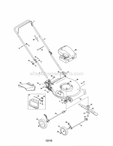 Page B Diagram and Parts List for 24738520  Craftsman Lawn Mower
