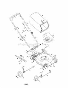 Part Location Diagram of 787-01870B-4043 MTD Deck Assembly