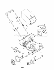 Part Location Diagram of 731-07530 MTD Hub Cap - Front