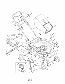 Page A Diagram and Parts List for 24738912  Craftsman Lawn Mower