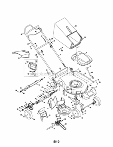 Page A Diagram and Parts List for 24738913  Craftsman Lawn Mower