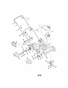 Page A Diagram and Parts List for 247393720  Craftsman Lawn Mower