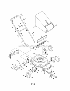 Part Location Diagram of 787-01276 MTD Deck 21Inch