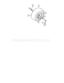 Part Location Diagram of 934-1708A MTD RIM ONLY; WHEEL SIZE 16 x 4.8; MODEL NUMBERS E640F, E660F, E6C0F