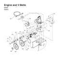 Part Location Diagram of 954-0346 MTD V-Belt Half