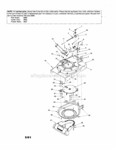 Page A Diagram and Parts List for 24777010  Craftsman Leaf Blower / Vacuum