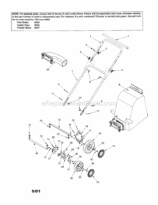 Part Location Diagram of 748-0417 MTD Pivot Arm