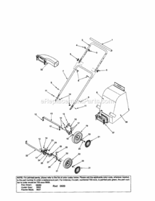 Page B Diagram and Parts List for 247770110  Craftsman Leaf Blower / Vacuum