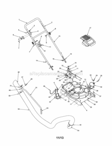 Page A Diagram and Parts List for 247770380  Craftsman Leaf Blower / Vacuum