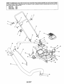 Page A Diagram and Parts List for 247770550  Craftsman Leaf Blower / Vacuum