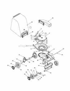 Page B Diagram and Parts List for 247770550  Craftsman Leaf Blower / Vacuum