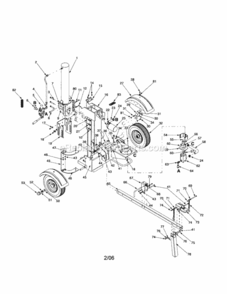 Page A Diagram and Parts List for 247774660  Craftsman Log Splitter