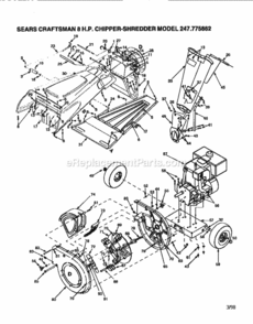 Part Location Diagram of 770-0549B Craftsman Owners Manual