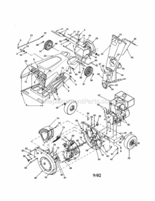 Part Location Diagram of 770-1228A MTD Owner's Manual