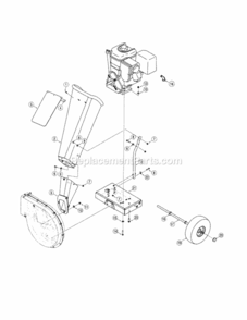 Page B Diagram and Parts List for 247776370  Craftsman Chipper Shredder