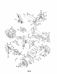 Page A Diagram and Parts List for 247776611  Craftsman Log Splitter