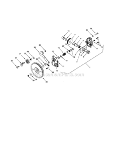 Part Location Diagram of 918-0255 MTD Transmission Assembly, Complete